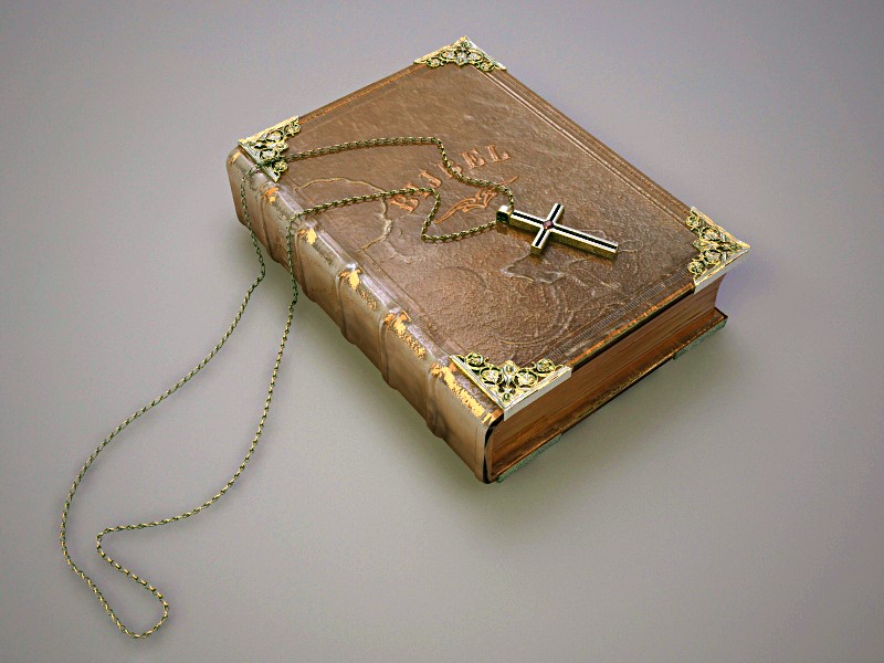 Bible And Cross 3d model download — 3D model download