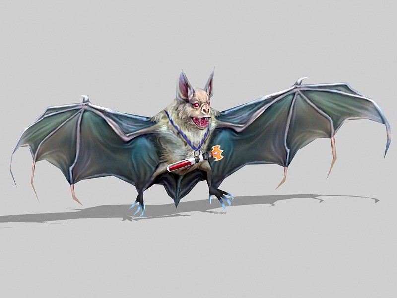 Evil Bat Monster Low Poly 3d model download — 3D model download