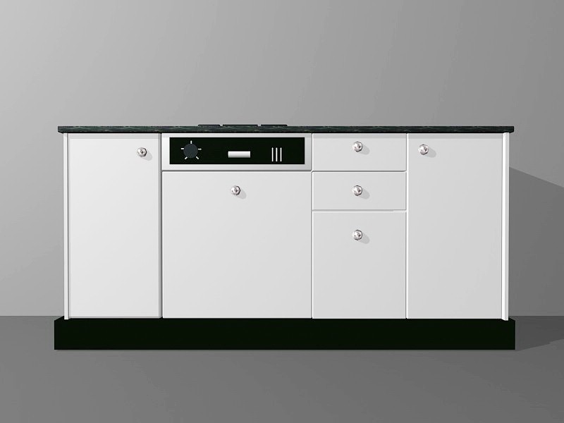 White Kitchen Cabinet Ideas 3d model download — 3D model download