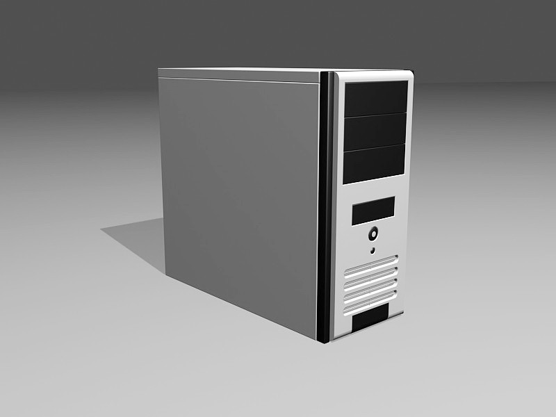 Desktop PC Case 3d model download — 3D model download