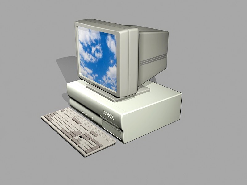 Old Windows Computer 3d model download — 3D model download