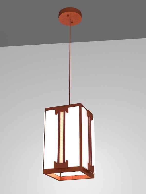 Oriental Pendant Light 3d model download — 3D model download