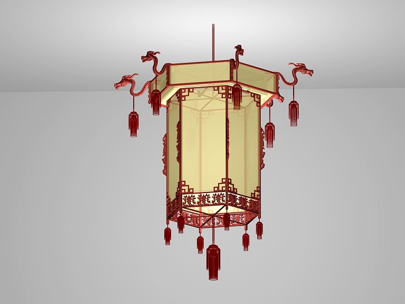 Chinese Palace Lantern 3d model download — 3D model download