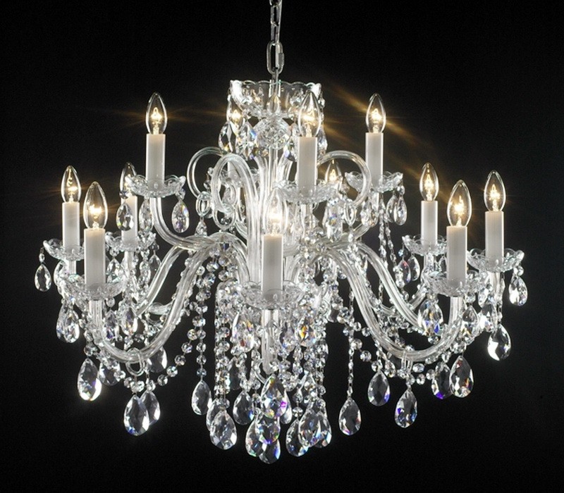 Crystal Candle Chandelier 3d model download — 3D model download