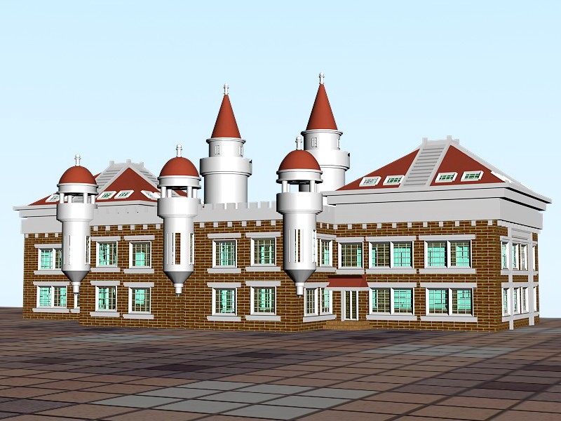 Victorian House Exterior 3d model download — 3D model download