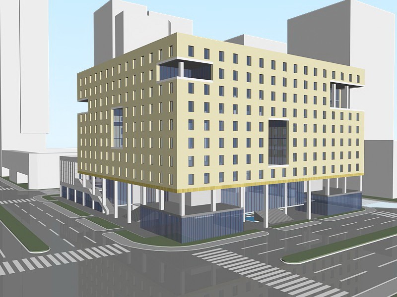 Urban Office Architecture 3d model download — 3D model download