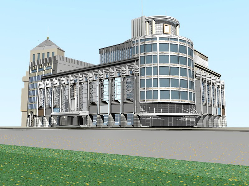 Shopping Mall Architecture 3d model download — 3D model download