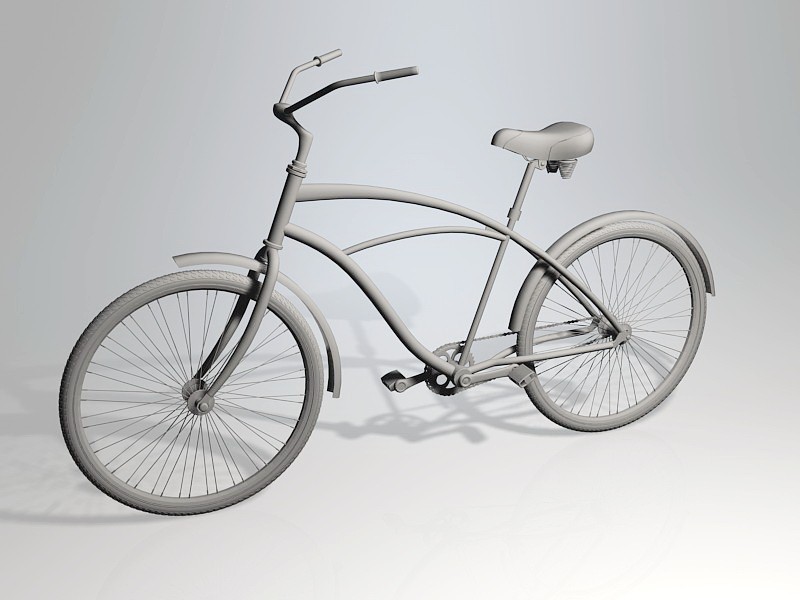 Vintage Bicycle 3d model download — 3D model download