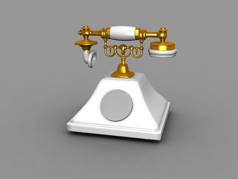 Vintage Telephone 3d model download — 3D model download