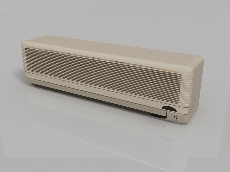 Ductless Wall Unit Air Conditioner 3d model download — 3D model download