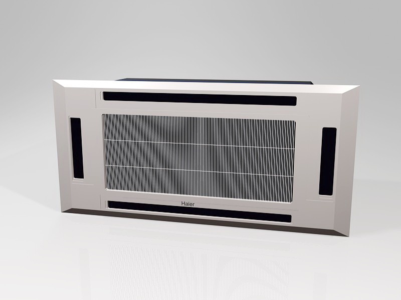 Window Mounted Air Conditioner 3d model download — 3D model download