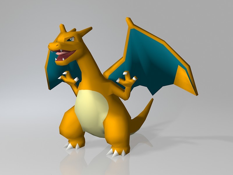 Pokemon Red Charizard 3d model download — 3D model download