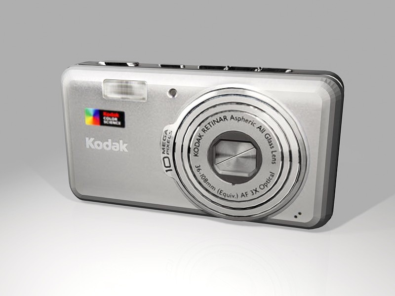 Animated Kodak EasyShare V1003 Digital Camera 3d model download — 3D model download