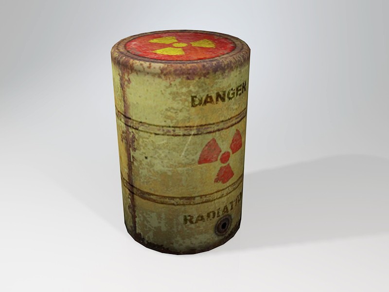 Radioactive Waste Barrel 3d model download — 3D model download