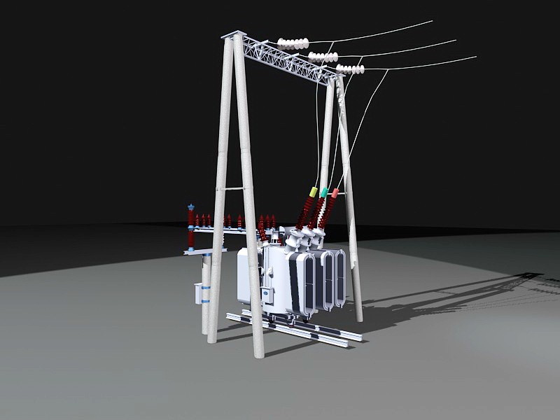 High-voltage Transformer 3d model download — 3D model download