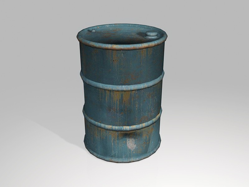 Old Fuel Barrel 3d model download — 3D model download
