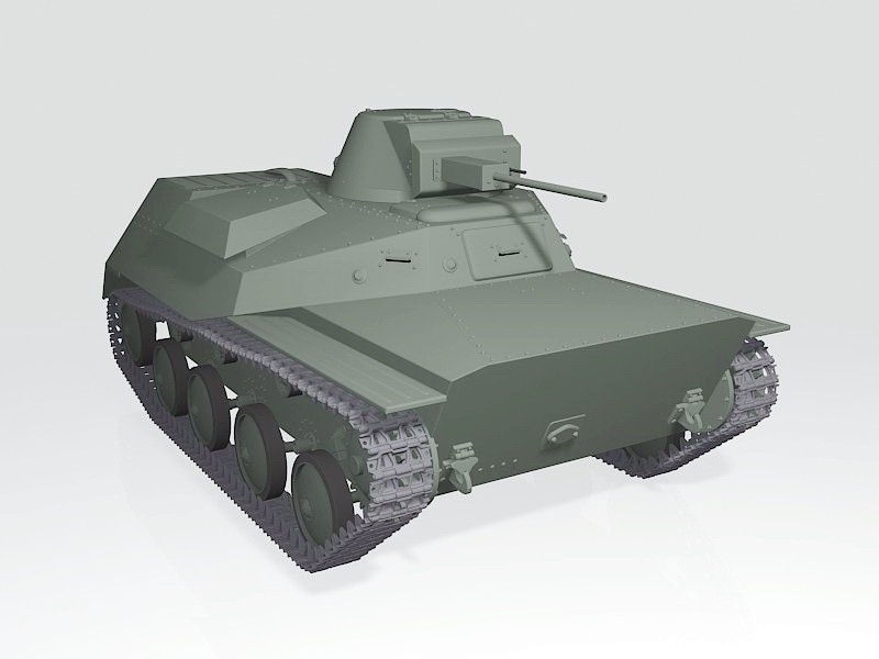 WW2 American T30 Heavy Tank 3d model download — 3D model download