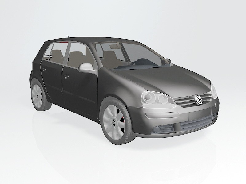 Volkswagen Golf Mk5 3d model download — 3D model download