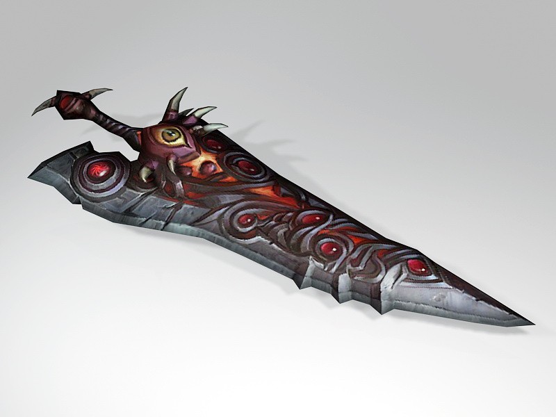 Red Eyes Dagger 3d model download — 3D model download