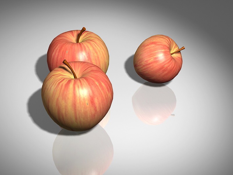 Organic Honeycrisp Apples 3d model download — 3D model download