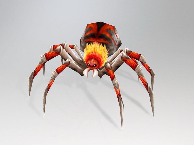 Giant Red Spider 3d model download — 3D model download