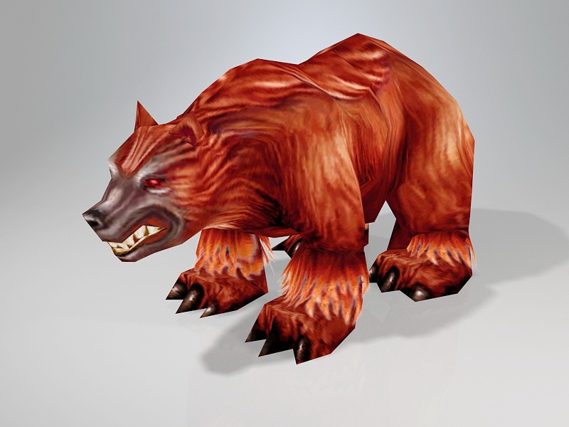 Low Poly Brown Bear 3d model download — 3D model download