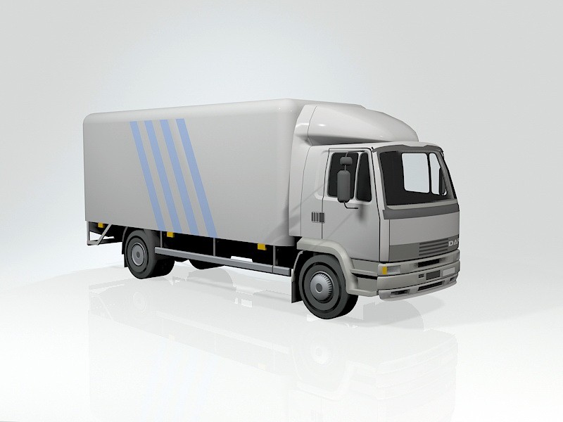 DAF Cargo Truck 3d model download — 3D model download