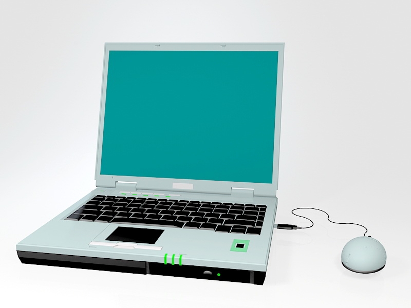 Old Asus Laptop 3d model download — 3D model download