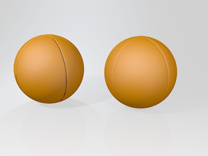 Leather Basketball 3d model download — 3D model download