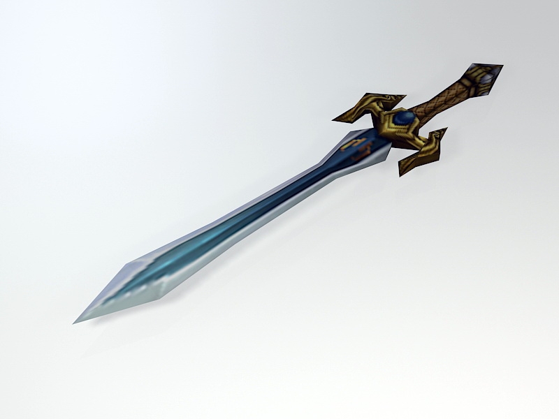 Elven Short Sword 3d model download — 3D model download