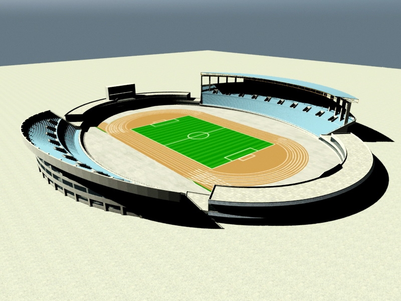 Track and Field Stadium 3d model download — 3D model download