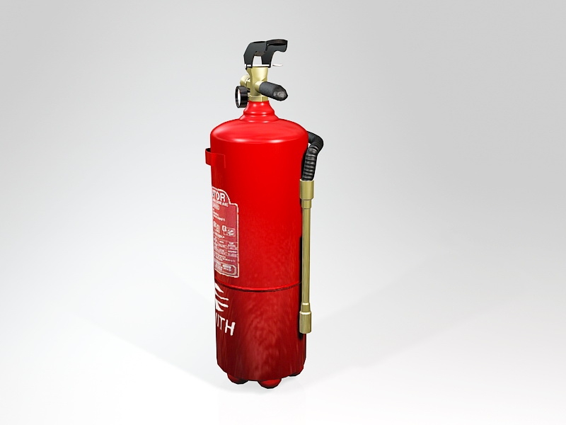 Industrial Fire Extinguisher 3d model download — 3D model download