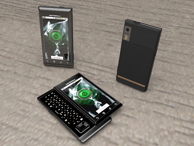 Motorola Milestone XT720 Smartphone 3d model download — 3D model download