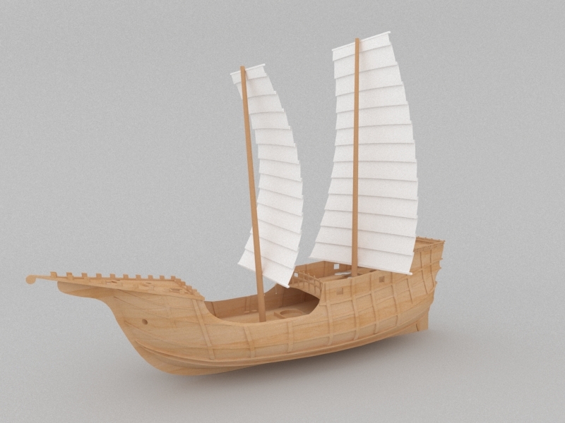 Ancient Merchant Ship 3d model download — 3D model download