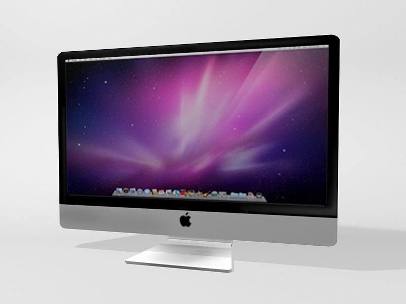 Apple Computer Monitor 3d model download — 3D model download