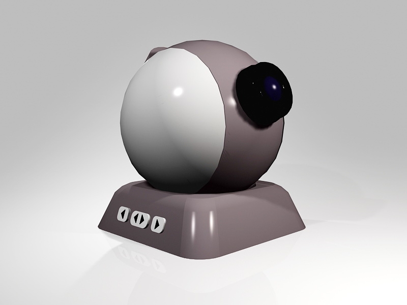Desktop Computer Web Camera 3d model download — 3D model download