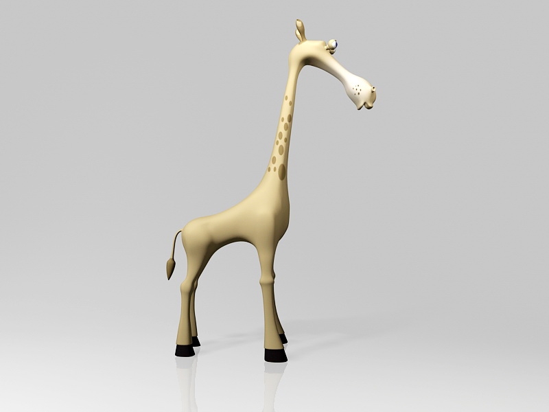 Cute Cartoon Giraffe 3d model download — 3D model download