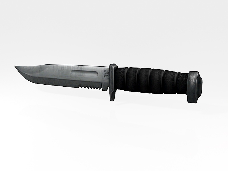 Marine Combat Knife 3d model download — 3D model download