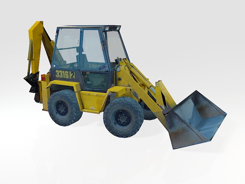 Low Poly Bulldozer 3d model download — 3D model download