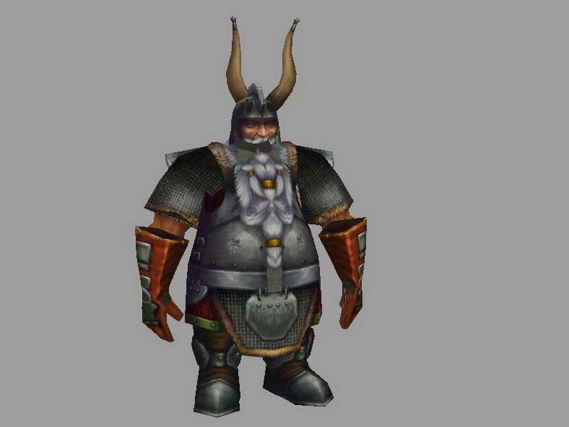 Dwarf Warrior Concept Art 3d model download — 3D model download