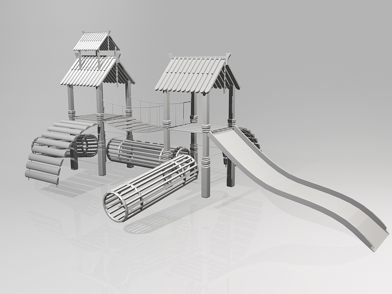 Park Playground Slide 3d model download — 3D model download