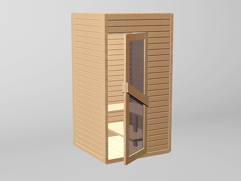 Small Sauna Room 3d model download — 3D model download