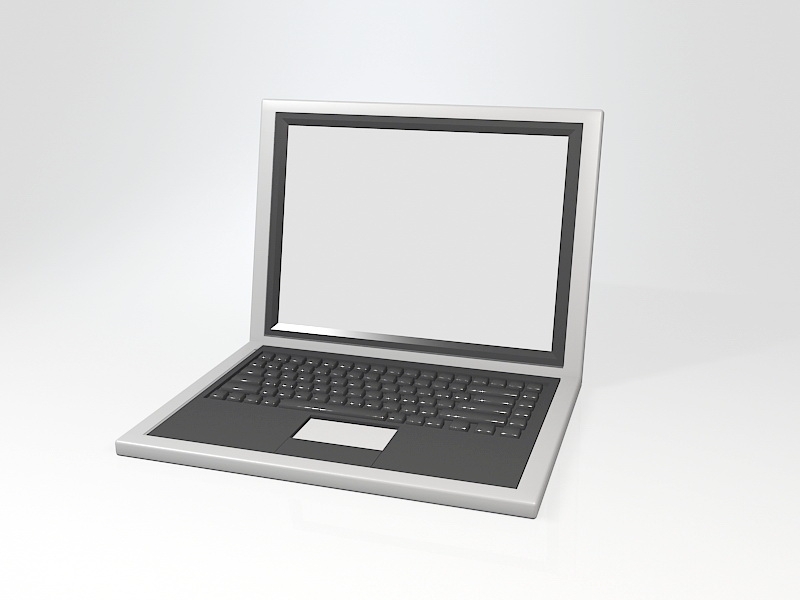 PC Computer Laptop 3d model download — 3D model download