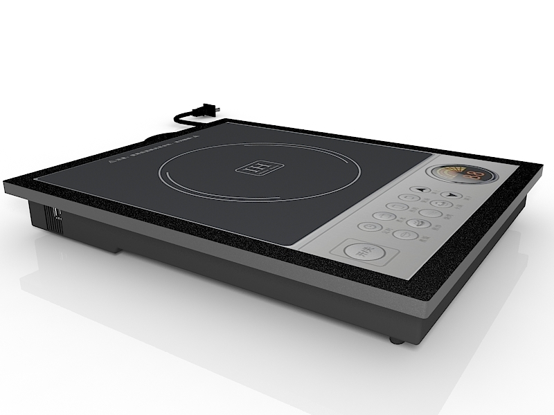 Electrical Induction Cooker 3d model download — 3D model download