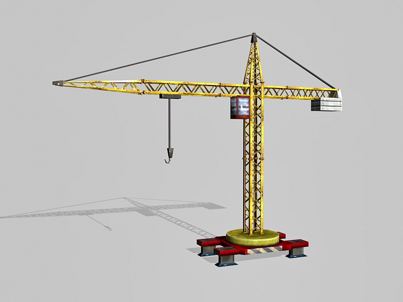 Old Tower Crane 3d model download — 3D model download