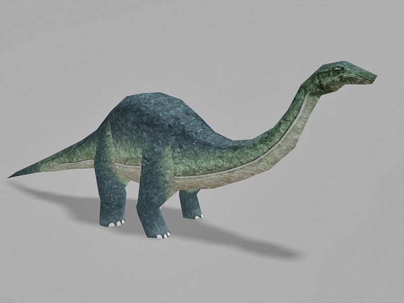 Animated Brontosaurus Dinosaur Rig 3d model download — 3D model download