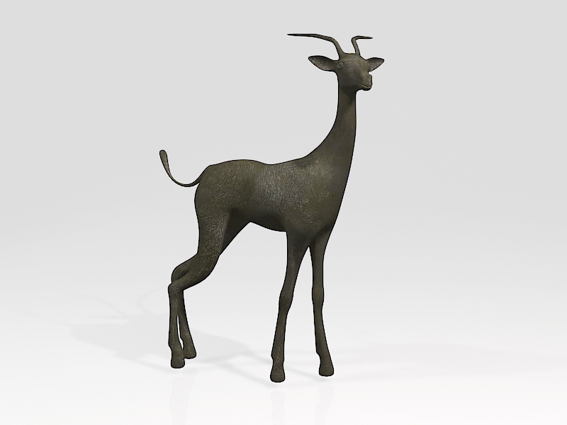 Black Gazelle Animal 3d model download — 3D model download