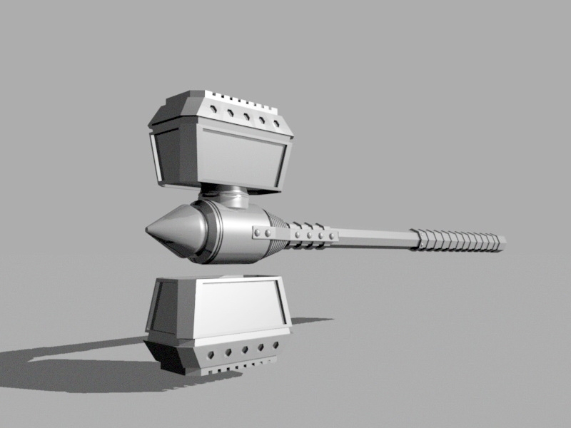 Sci-fi Hammer 3d model download — 3D model download