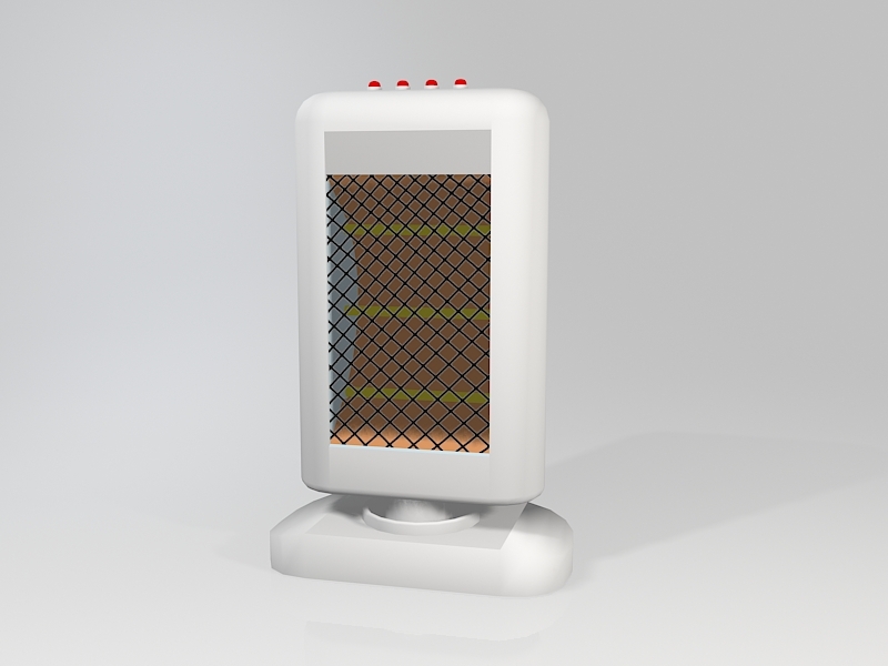 Electric Radiative Space Heater 3d model download — 3D model download