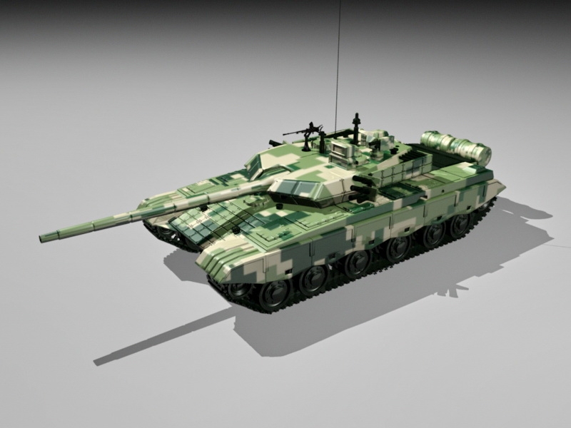 Type 99 Main Battle Tank 3d model download — 3D model download